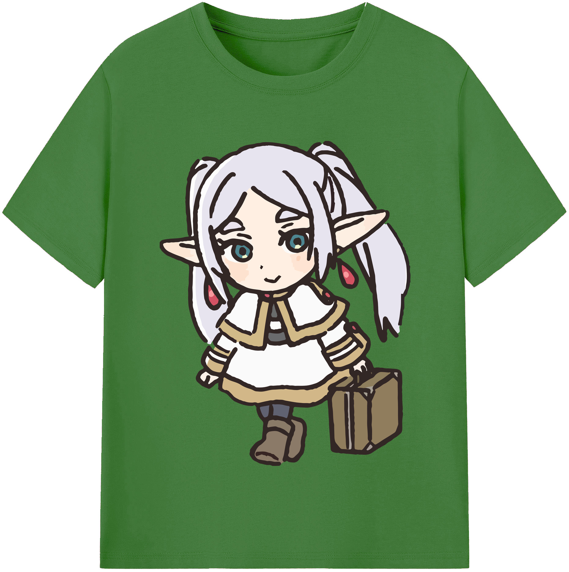 （画像用） 葬送のフリーレン Frieren レディースカジュアルプリントTシャツ（綿100％）